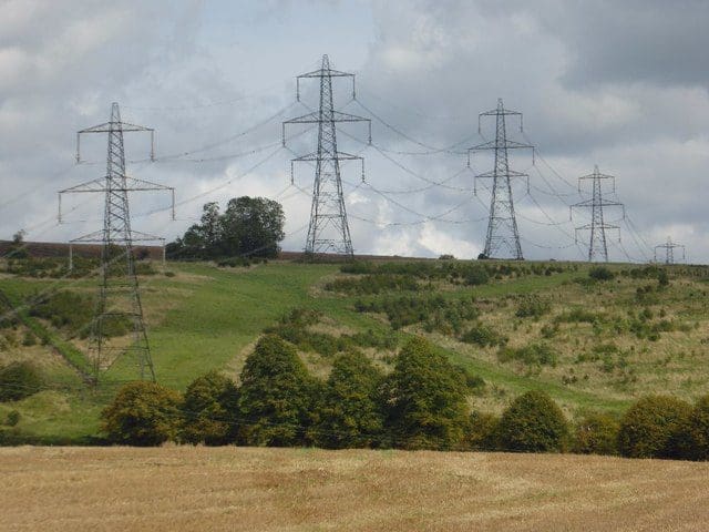 Electricity pylons