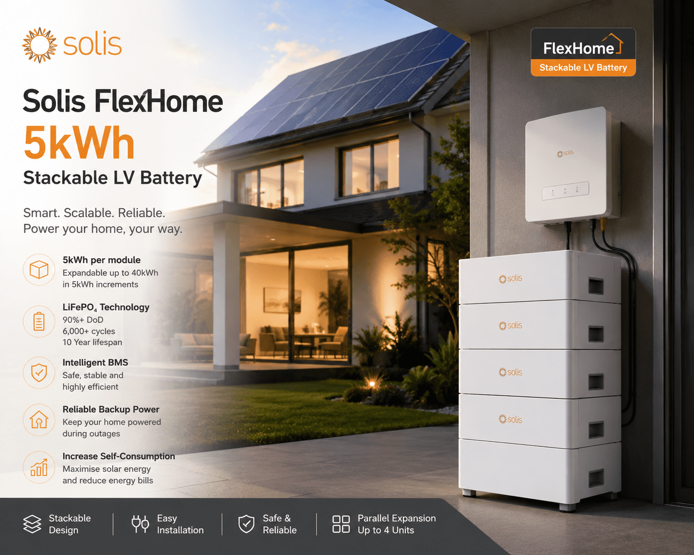 Solis Flexhome residential battery storage system