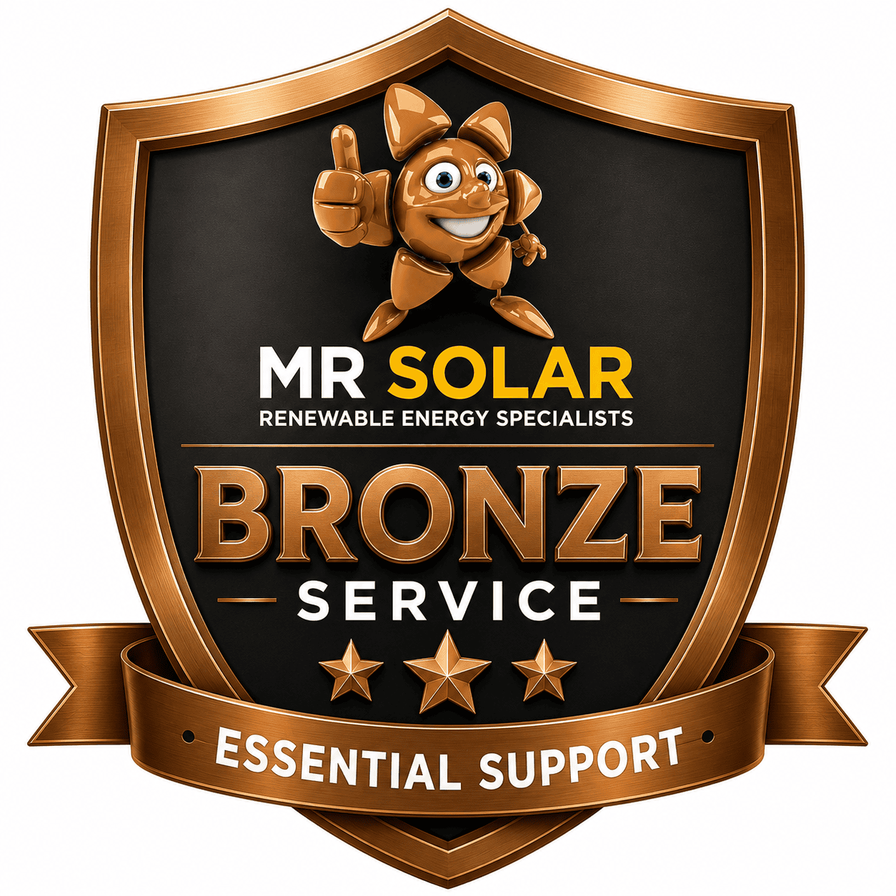 Mr Solar Bronze Rescue membership badge